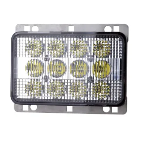 ECE R10 5-inch cube rectangular LED work light 60W high and low beam spotlight floodlight suitable for agricultural vehicles