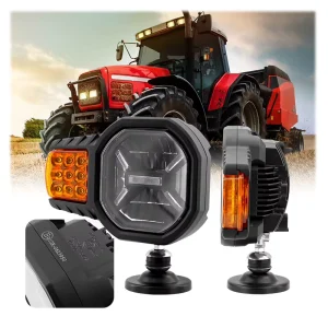 ECE R149 60W High Low Beam Truck Snowplough Multi function LED Combination Headlight With Heating Lens