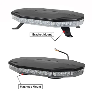 ECE R65 40W High Intensity Emergency Led Mini bar Amber Led Strobe Minibar with Different Mounting