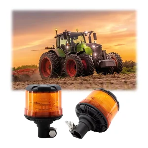 ECE R65 R10 Approval 21W Led Beacon Signal Light 10-36V DC Amber Led Warning Light For Tractor
