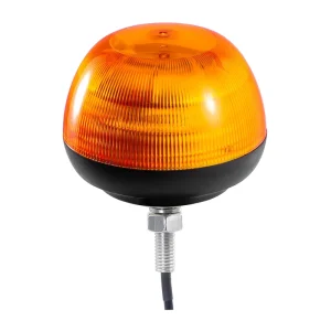 ECE R65 R10 CE SAE UKCA LED Beacon Light 12V 24V Amber Strobe Warning Lamp 12LED 3W Emergency Flashing Light Single Bolt Mount