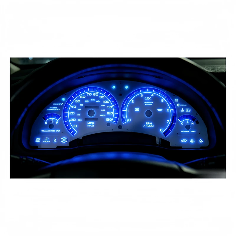 A Practical Procurement Guide to Bus Lighting Components 1 EL Lighted Gauge for Car Bus Truck and Airplane for Dashboard and Instrument Cluster Backlighting Clear Readable Interface