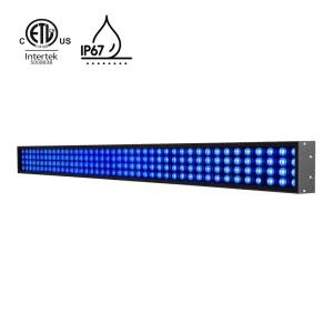 ETL Listed Waterproof Lights IP67 Certificated DMX512 WIFI Control Car Wash Tunnel Bridge RGB/RGBW LED Work Lights Linear Bar