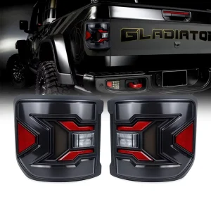 EU Version Flush Mount LED Tail Lights Rear Brake Reversing Lamps for Jeep Gladiator JT