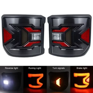 EU Version Flush Mount LED Tail Lights Rear Brake Turn Lamps for Jeep Gladiator JT