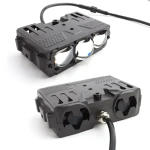 Easy Install 71W Triple Lens LED Grille Light Projector Headlamp 6000K Car SUV Off-Road LED Grille Light Projector Lens