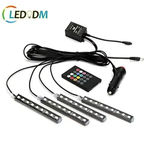 Easy Install Car LED Strip Light 5V USB BT Music RGB Car Interior Atmosphere Lights with Sound Active Function Ready in Stock