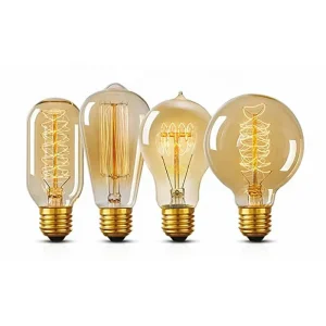 Edison ST64 Retro Tungsten Filament Bulb Artistic Lamp for Bar and Restaurant Decoration Incandescent Lamp