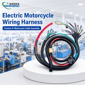 Electric Motorcycle Main Wiring Harness Assembly 1.8m Thickened Pure Copper Large Wire Reinforced Cable