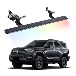 Electric Side Steps Aluminum Alloy IPX67 Waterproof for GWM Tank 400 Retractable Auto Deployable SUV Side Pedals