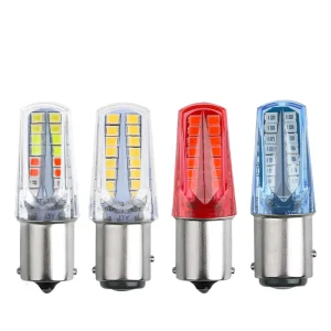 Electric Vehicle LED Flash Brake Light 12V Motorcycles 1157 2835 42MD Car Light Accessories Retrofit Work Light