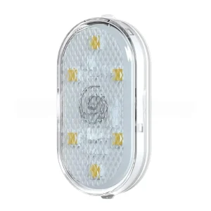 Elliptical USB Car Roof Ambient Light with Touch Control Reading Lamp 7 Color RGB Sound Activated Remote Control