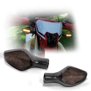 Emark Amber Motorcycle LED Turn Signal Light for CBR 400R CB 500X NC 700S CTX 700 MSX CMX 500 Rebel LED Indicator for Honda 2PCS