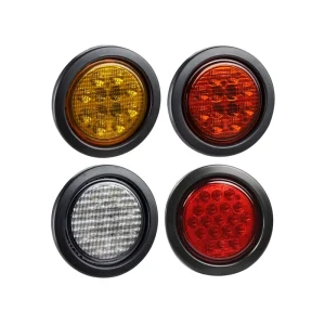 Emark Approval 10-30V 2W 4 Inch Indicator Stop Tail Reverse Tail Lights for Truck Trailer