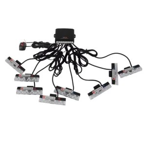 Emergency Vehicle Surface Mount Warning Strobe Light Patrol Car Truck Front Flash Light Car Front Grille Light