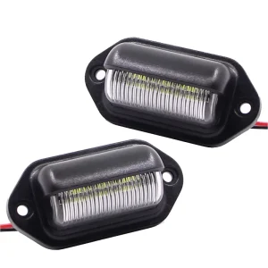 Error Free Canbus White 6SMD LED License Plate Light Lamp for Car Truck SUV Motorcycle Lorry Plate Number Lighting