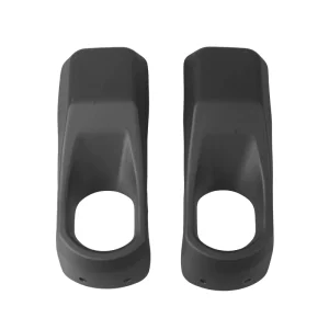 Exterior Car Accessories Black ABS Front Bumper Corner Guards Fog Light Lamp Trim Cover Decoration for Jeep Wrangler JL