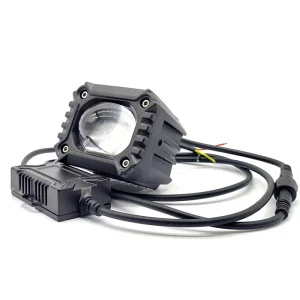 Exterior Car Auxiliary Light Fog Super Bright Reflector Lens Color Changeable Aluminum Vehicle Driving Light Single LED