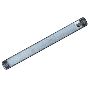 Exterior LED Light RV Caravan Vehicle Motorhome Camper Black DC12-28V 8W 800lm IP67 With Metal Switch