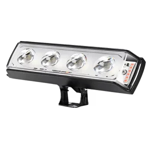 Exterior Lighting 4 Big Eyes Lens Red Blue Strobe Flashing 24W IP67 Waterproof 12-80V Motorcycle LED Headlight