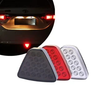 F1 Style ABS+LED 12V 15LED Rear Reverse Brake Lights Auto Flash Warning Stop Safety Signal Lamps for Car SUV Moto