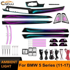 F10 Upgrade galaxy Ambient for BMW 5 Series F11 F18 Car Interior LED Lighting Accessories Kit Door Light Trim