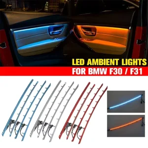 F30 F31 Car Door 2 Colors Interior LED Ambient Light Stripe Lighting for BMW 3 Series