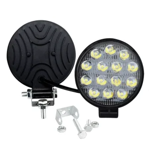 FDN 4inch Automotive LED Work Lights Round 14 Lights 42W Auxiliary Lights Engineering Spotlights for Car Luces Para Autos