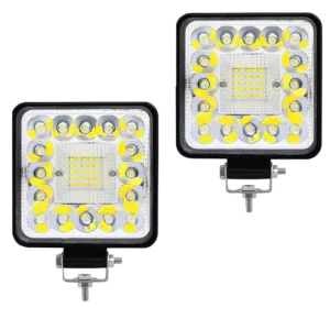 FDN 4inch Square Work Light 123W 3030 LED Spot Flood Driving Light For Car 4X4 Tractor Truck Offroad Luz De Trabajo Led 4” 123W