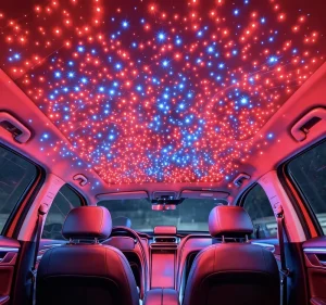 FLYMING Premium Car Roof Starlight App Remote Control RGBW Glow 12V Ambient Fiber Optic Headliner Kits Car Interior Decoration