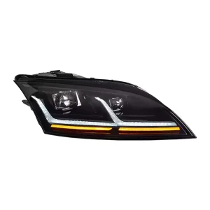 FOR Audi TT LED Headlight Assembly DRL Sequential Turn Signal Dual Beam Lens Projector Headlamp