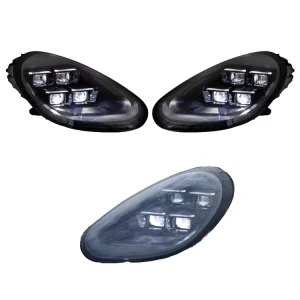FOR Porsche 987 Cayman Boxster LED Matrix Headlights DRL High Low Beam Dynamic Sequential Turn Signal Plug and Play
