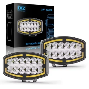 Factory 10 Inch Oval Work Light European Truck Driving Lights Modified Headlight Auxiliary Lights for Truck Car Motor