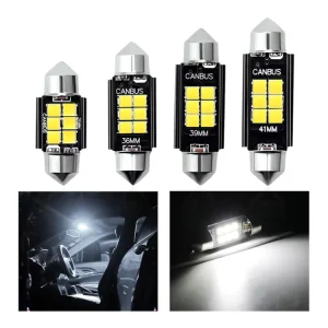 Factory 12 Volt LED Car Interior Lights Double Pointed Roof Top Light 36MM 3030 License Plate 3030 Other Car Light Accessories