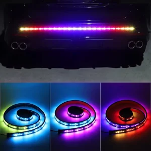 Factory 12V 24V RGB Colorful LED Grill Turn Signal Brake Backup DRL Light Strip for Car Truck