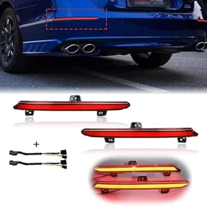 Factory 12V LED Rear Bumper Reflector Light for Honda Accord 10th Inspire New LED Rear Brake Fog Lamp Turn Signal