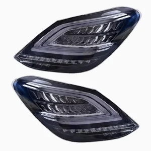 Factory 12V Plug-and-Play LED Tail Lights for Benz W205 Modified Black New Taillights Old New Design