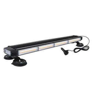 Factory 26.5″ Roof Top LED Strobe Light Bar Magnetic Mount Amber Flashing Warning Light Trucks Work Vehicles 60W