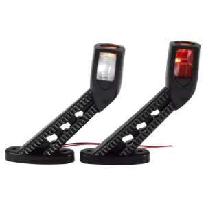 Factory 3-Color Red Amber White LED Side Marker Position Light Ear Lamp for Truck Trailer Lorry