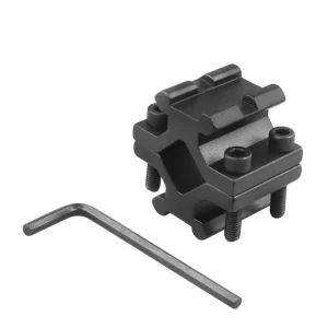 Factory Adjustable Aluminum Alloy Pipe Clamp 360 Degree Rotatable Dual Side Equipment Bracket Outdoor Camping Lighting Fixing Holder