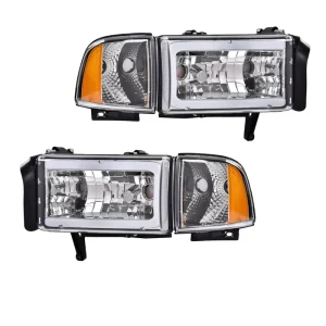 Factory Auto Headlights LED Light Strips LED Headlight Assemblies for Dodge RAM