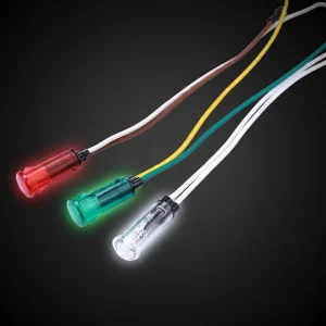 Factory Bulk Supply of LED Indicator Lights Waterproof and Durable Plastic Signal Light with Wire