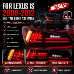 Factory Car Accessory Taillamp for Lexus IS250 IS350 LED Tail Light DRL Back Lamp