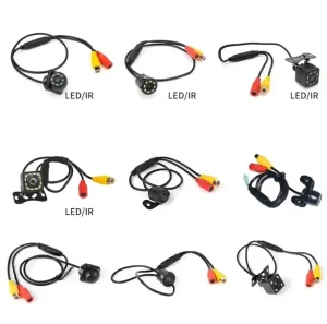 Factory Car Backup Camera With Night Vision 170 Degree Wide Angle 4/8/12 LED Reverse Camera ADAS Function