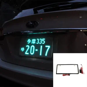 Factory Custom US Size Plastic LED License Plate Car Light
