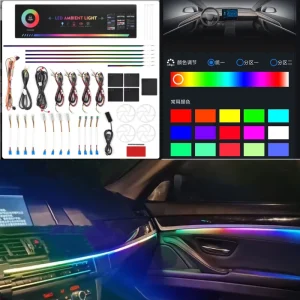 Factory Custom Universal Ambient Light Easy Install Symphony & RGB Car Interior LED Lamp Suitable for 99% of Vehicle Models