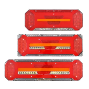 Factory Customized LED Rear Tail Light With Red and Clear Lens ABS Material for Cars and Trucks for Foreign Trade Export