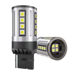 Factory Direct 1156 1157 7440 7443 3157 Ba15S Amber White Led Canbus Bulb for Car Turn Signals Brake Lights
