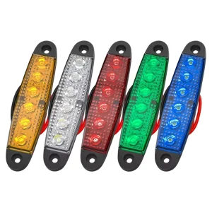 Factory Direct 12V/24V 6LED Turn Signal Light 5-Color Universal Retrofit Upgrade Car Truck Driving Warning Light