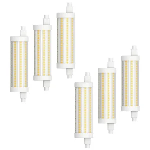 Factory Direct 15W Dimmable Flicker Free AC LED Lamp R7S Base 110-130V/220-240V Ceramic Body CE Certified 3-Year Warranty